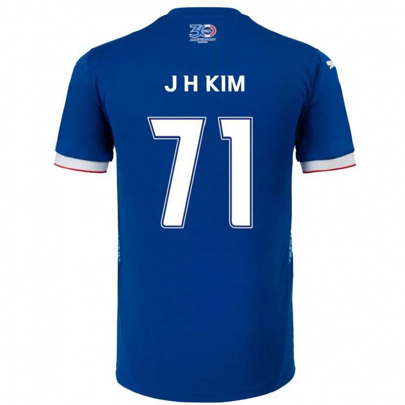 Danxen Dámské Ji-Ho Kim #71 Bílá Královská Modrá Domů Hráčské Dresy 2025/26 Dres