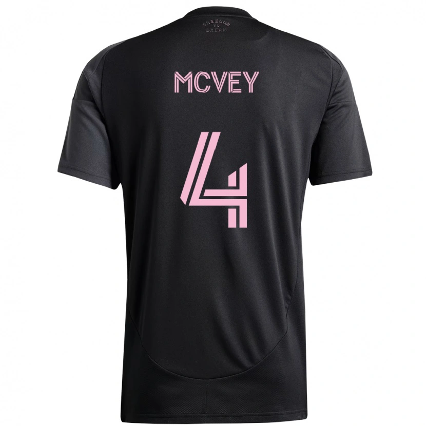 Danxen Dámské Christopher Mcvey #4 Růžová Černá Daleko Hráčské Dresy 2025/26 Dres