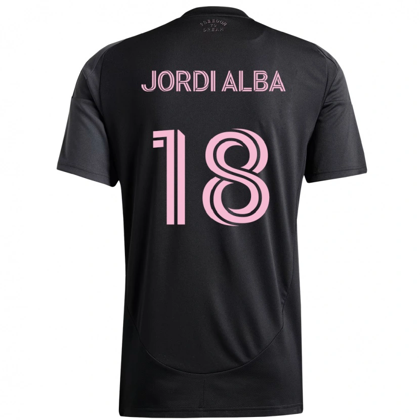 Danxen Dámské Jordi Alba #18 Růžová Černá Daleko Hráčské Dresy 2025/26 Dres