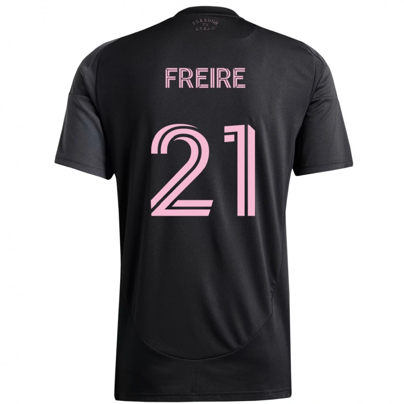 Danxen Dámské Nicolas Freire #21 Růžová Černá Daleko Hráčské Dresy 2025/26 Dres