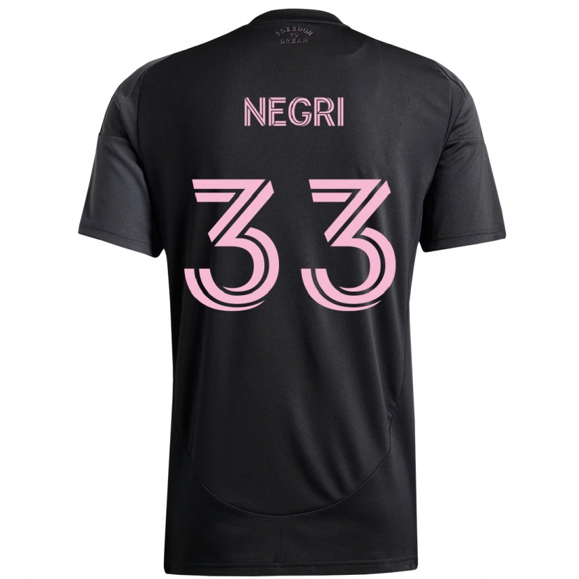 Danxen Dámské Franco Negri #33 Růžová Černá Daleko Hráčské Dresy 2025/26 Dres