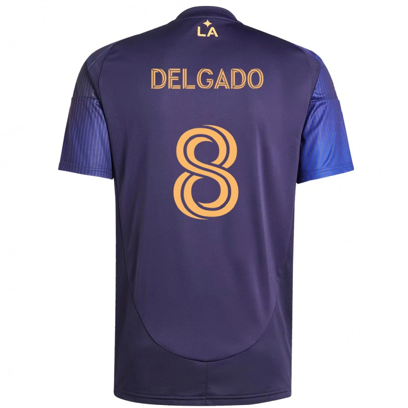 Danxen Dámské Mark Delgado #8 Bílá Žlutá Daleko Hráčské Dresy 2025/26 Dres