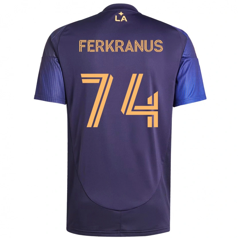 Danxen Dámské Marcus Ferkranus #74 Bílá Žlutá Daleko Hráčské Dresy 2025/26 Dres