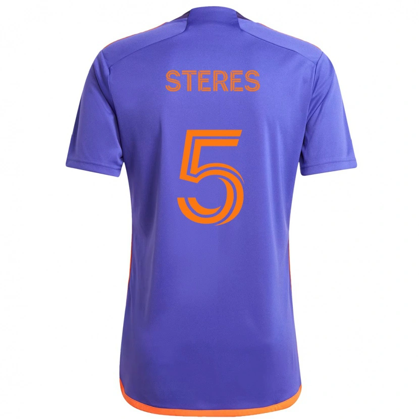 Danxen Dámské Daniel Steres #5 Oranžová Bílá Daleko Hráčské Dresy 2025/26 Dres