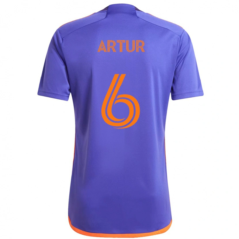 Danxen Dámské Artur #6 Oranžová Bílá Daleko Hráčské Dresy 2025/26 Dres