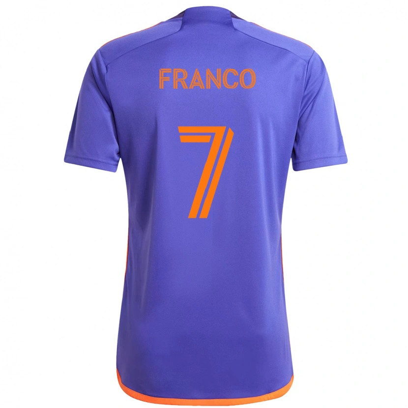 Danxen Dámské Iván Franco #7 Oranžová Bílá Daleko Hráčské Dresy 2025/26 Dres