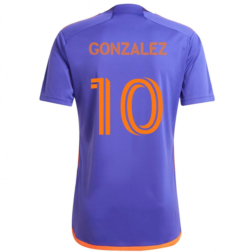Danxen Dámské Yair González #10 Oranžová Bílá Daleko Hráčské Dresy 2025/26 Dres