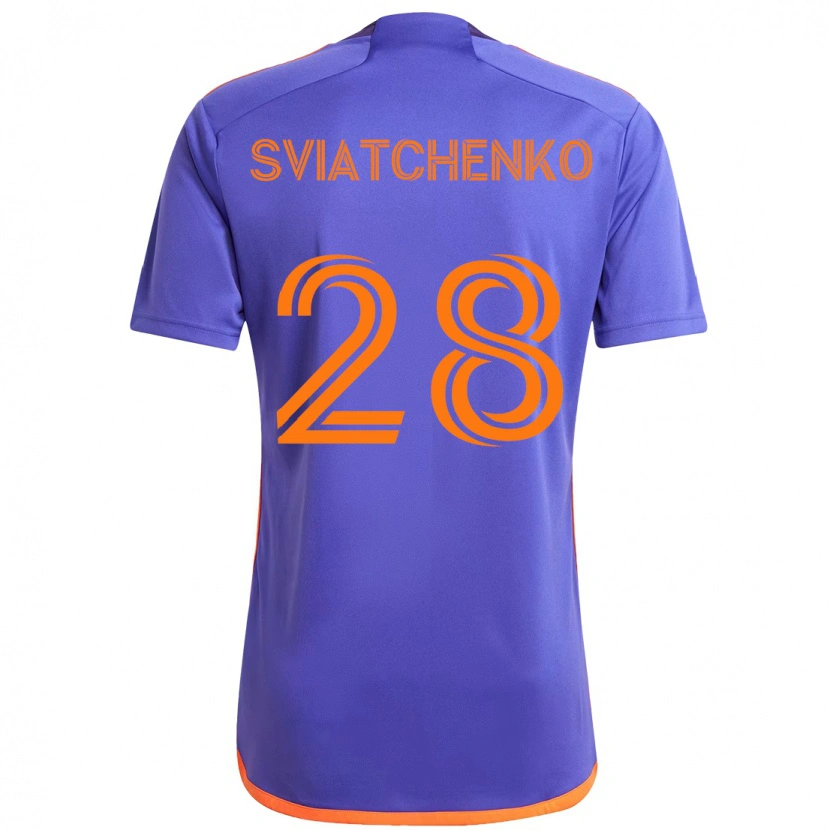 Danxen Dámské Erik Sviatchenko #28 Oranžová Bílá Daleko Hráčské Dresy 2025/26 Dres