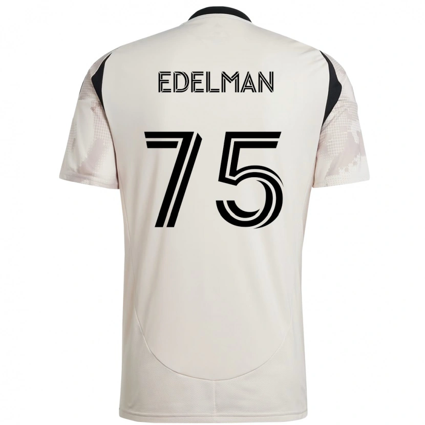 Danxen Dámské Daniel Edelman #75 Červená Černá Daleko Hráčské Dresy 2025/26 Dres