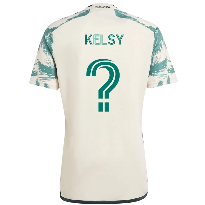 Danxen Dámské Kevin Kelsy #0 Černá Hnědá Daleko Hráčské Dresy 2025/26 Dres