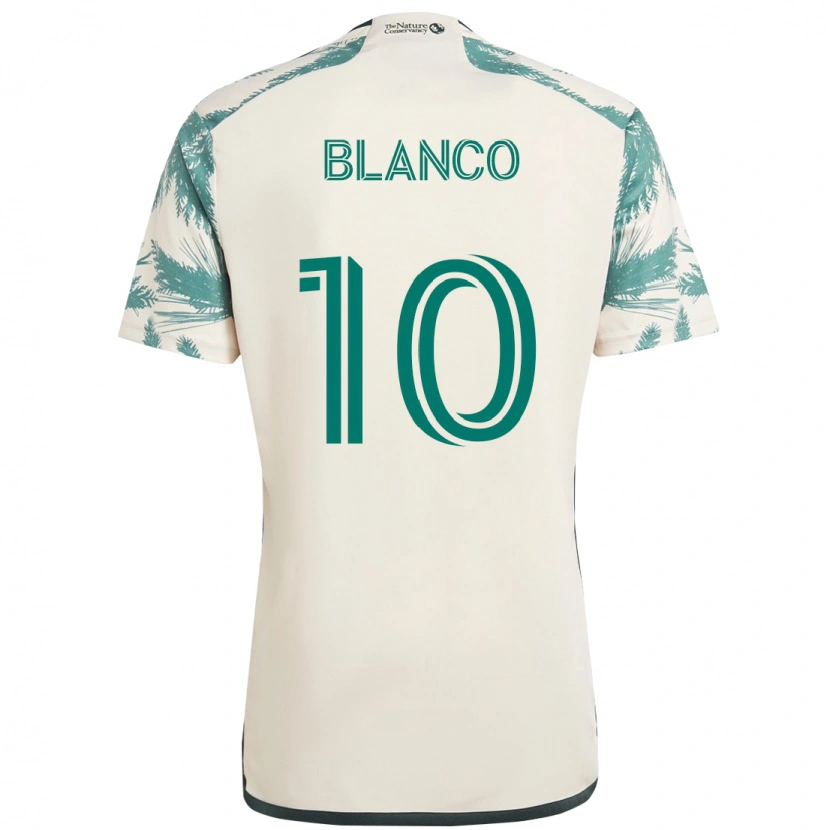 Danxen Dámské Sebastián Blanco #10 Černá Hnědá Daleko Hráčské Dresy 2025/26 Dres