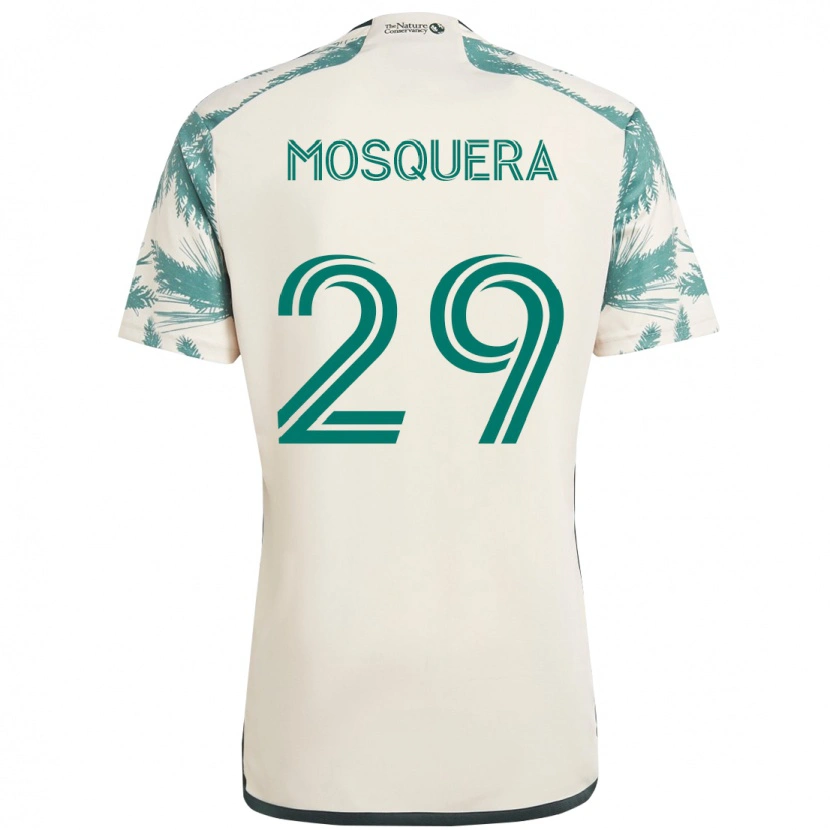 Danxen Dámské Juan Mosquera #29 Černá Hnědá Daleko Hráčské Dresy 2025/26 Dres