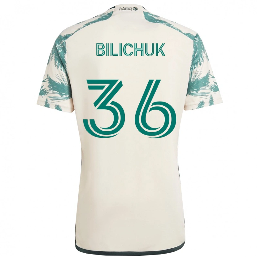 Danxen Dámské Ryan Bilichuk #36 Černá Hnědá Daleko Hráčské Dresy 2025/26 Dres