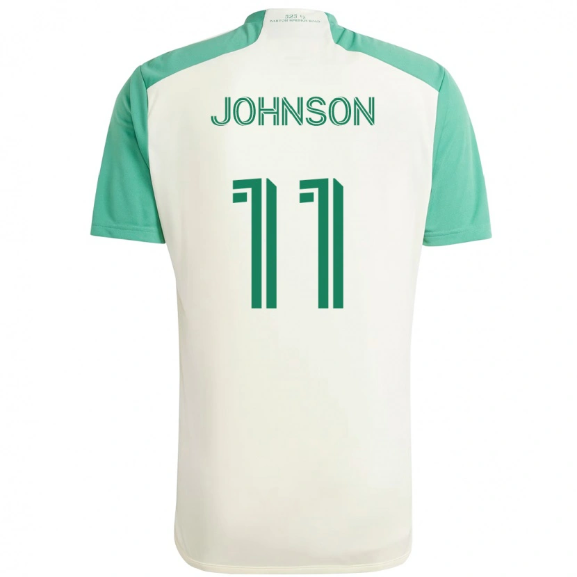 Danxen Dámské Emmanuel Johnson #11 Zelená Černá Daleko Hráčské Dresy 2025/26 Dres