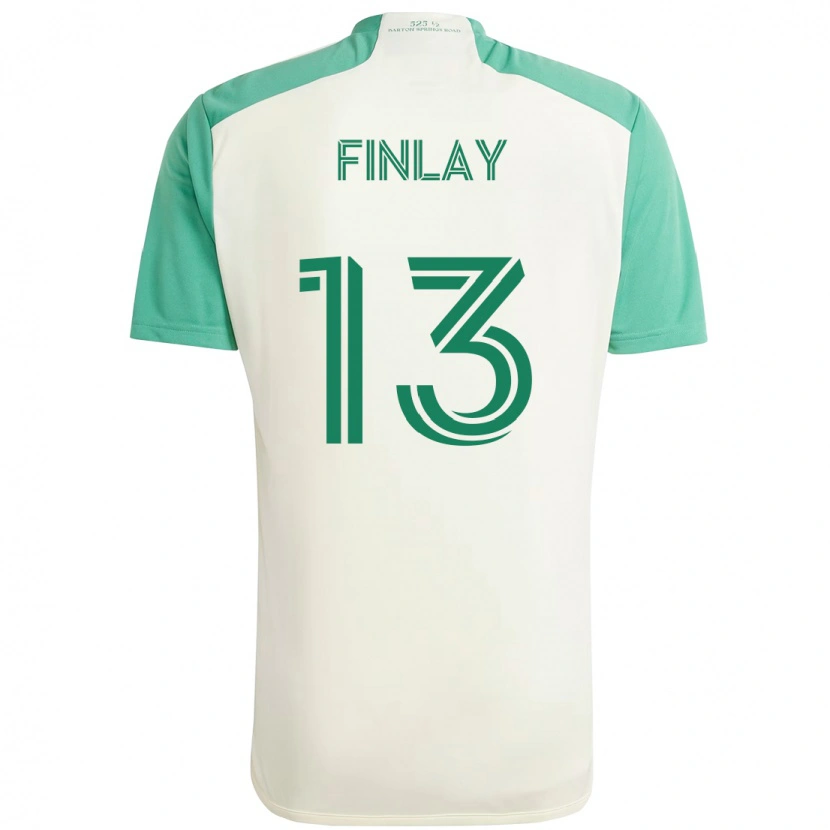 Danxen Dámské Ethan Finlay #13 Zelená Černá Daleko Hráčské Dresy 2025/26 Dres
