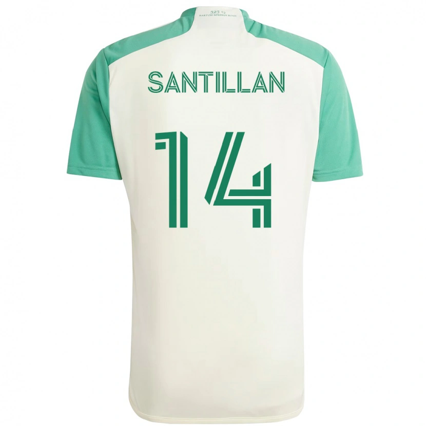 Danxen Dámské Jonathan Santillan #14 Zelená Černá Daleko Hráčské Dresy 2025/26 Dres