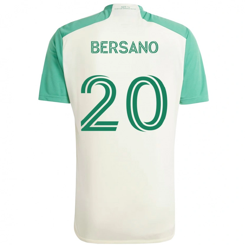 Danxen Dámské Matt Bersano #20 Zelená Černá Daleko Hráčské Dresy 2025/26 Dres