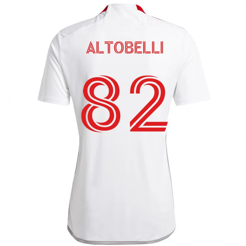 Danxen Dámské Julian Altobelli #82 Červená Bílá Daleko Hráčské Dresy 2025/26 Dres