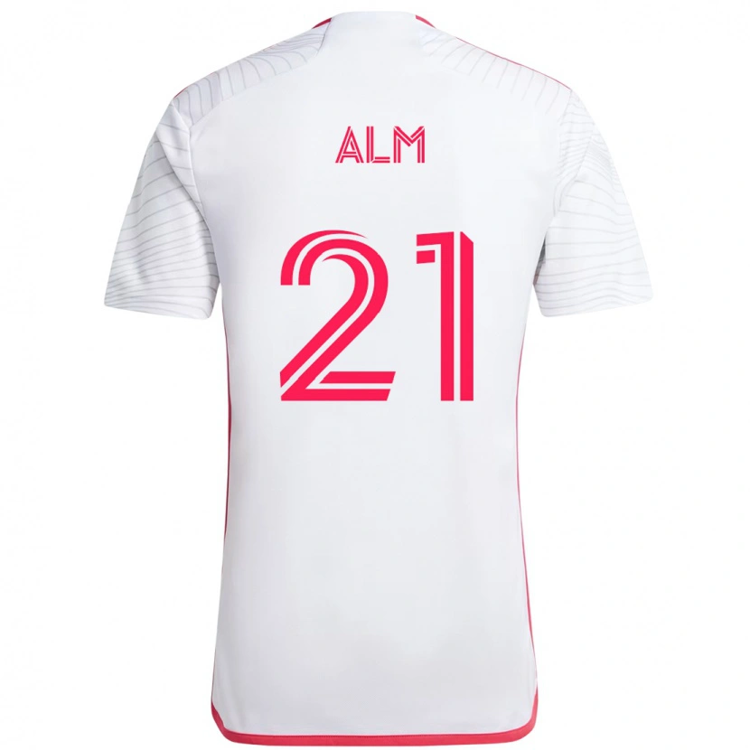 Danxen Dámské Rasmus Alm #21 Purpurová Bílá Daleko Hráčské Dresy 2025/26 Dres