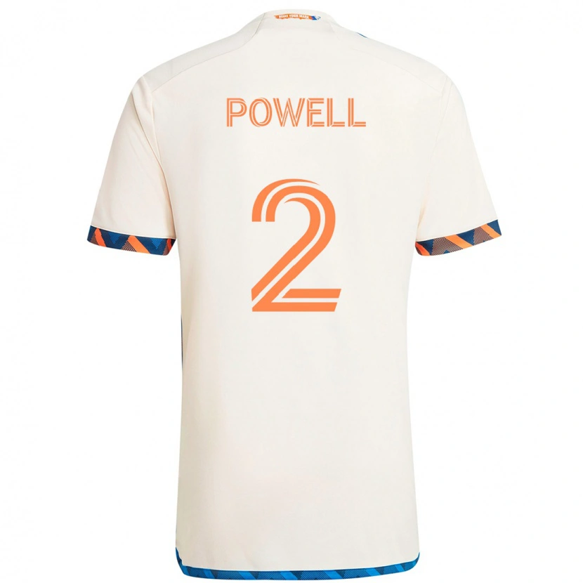 Danxen Dámské Alvas Powell #2 Tmavě Modrá Oranžová Daleko Hráčské Dresy 2025/26 Dres