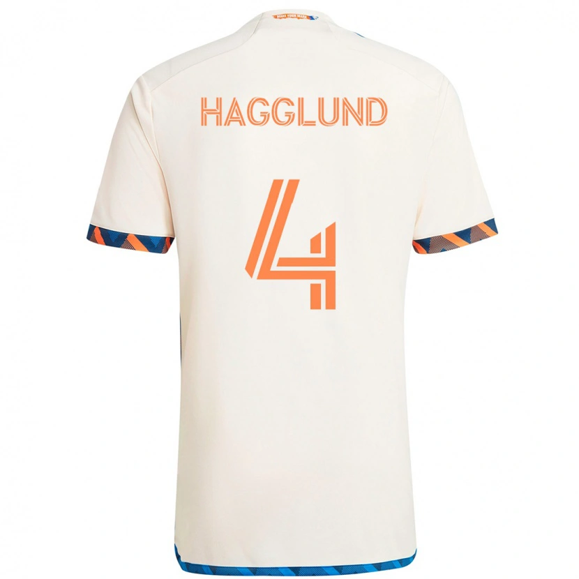 Danxen Dámské Nick Hagglund #4 Tmavě Modrá Oranžová Daleko Hráčské Dresy 2025/26 Dres