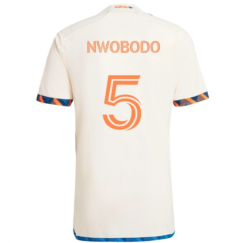 Danxen Dámské Obinna Nwobodo #5 Tmavě Modrá Oranžová Daleko Hráčské Dresy 2025/26 Dres