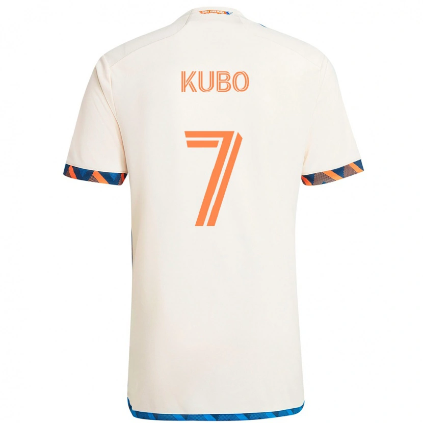 Danxen Dámské Yuya Kubo #7 Tmavě Modrá Oranžová Daleko Hráčské Dresy 2025/26 Dres