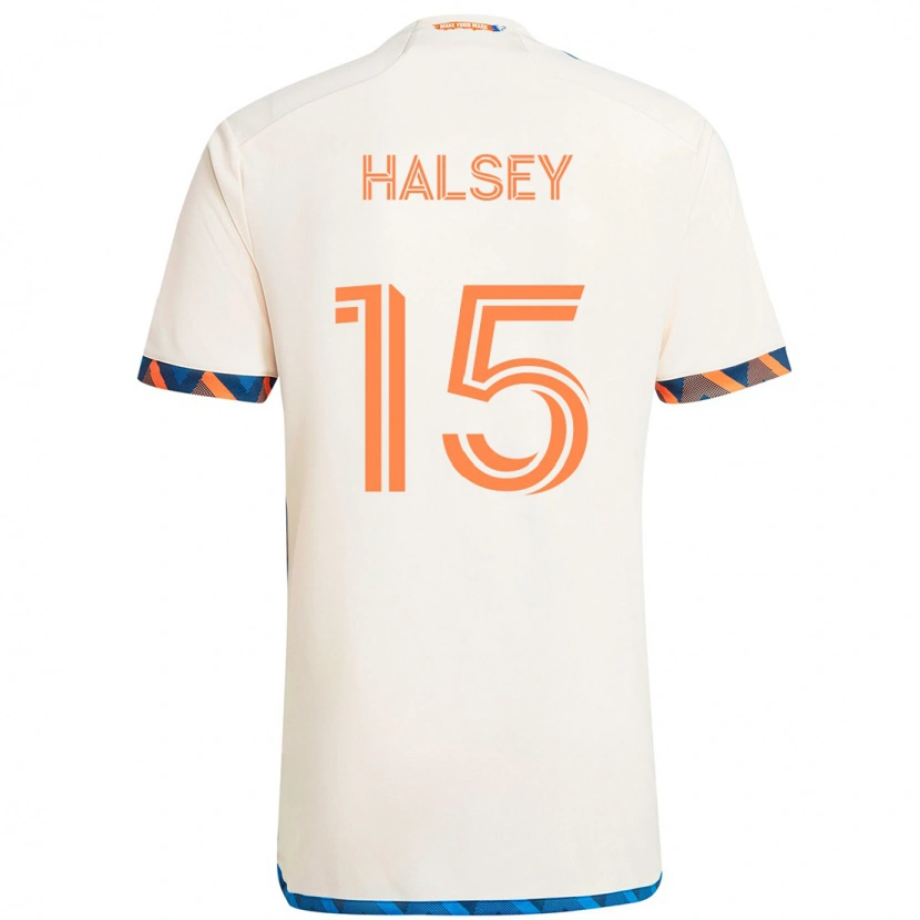 Danxen Dámské Bret Halsey #15 Tmavě Modrá Oranžová Daleko Hráčské Dresy 2025/26 Dres