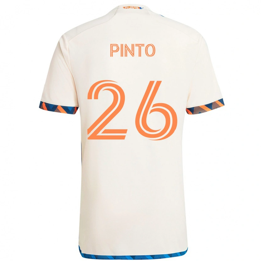 Danxen Dámské Malik Pinto #26 Tmavě Modrá Oranžová Daleko Hráčské Dresy 2025/26 Dres