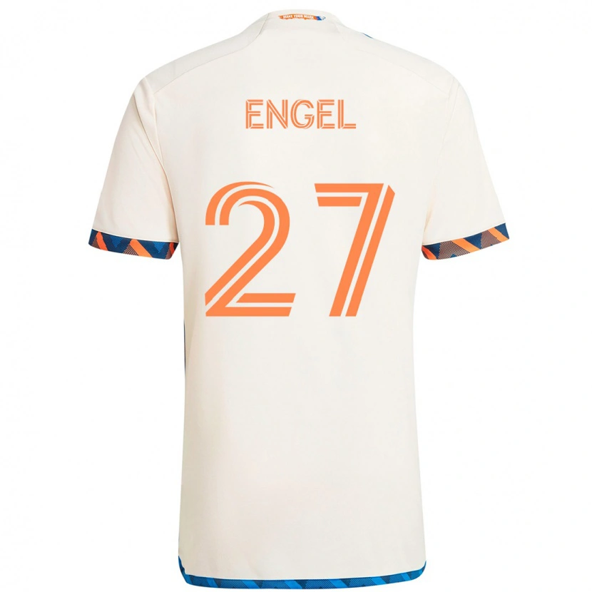 Danxen Dámské Lukas Engel #27 Tmavě Modrá Oranžová Daleko Hráčské Dresy 2025/26 Dres