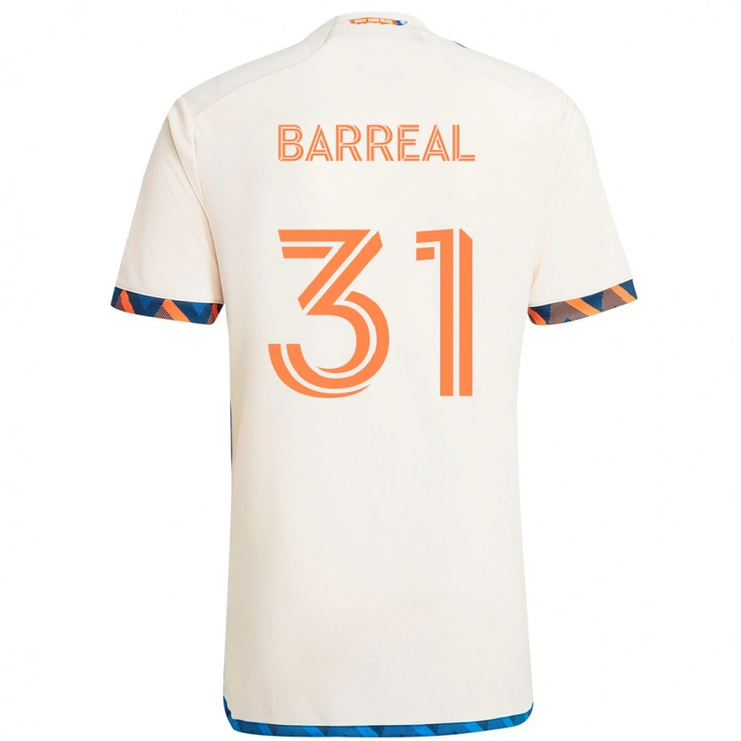 Danxen Dámské Álvaro Barreal #31 Tmavě Modrá Oranžová Daleko Hráčské Dresy 2025/26 Dres