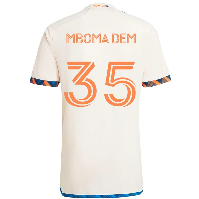 Danxen Dámské Kenji Mboma Dem #35 Tmavě Modrá Oranžová Daleko Hráčské Dresy 2025/26 Dres
