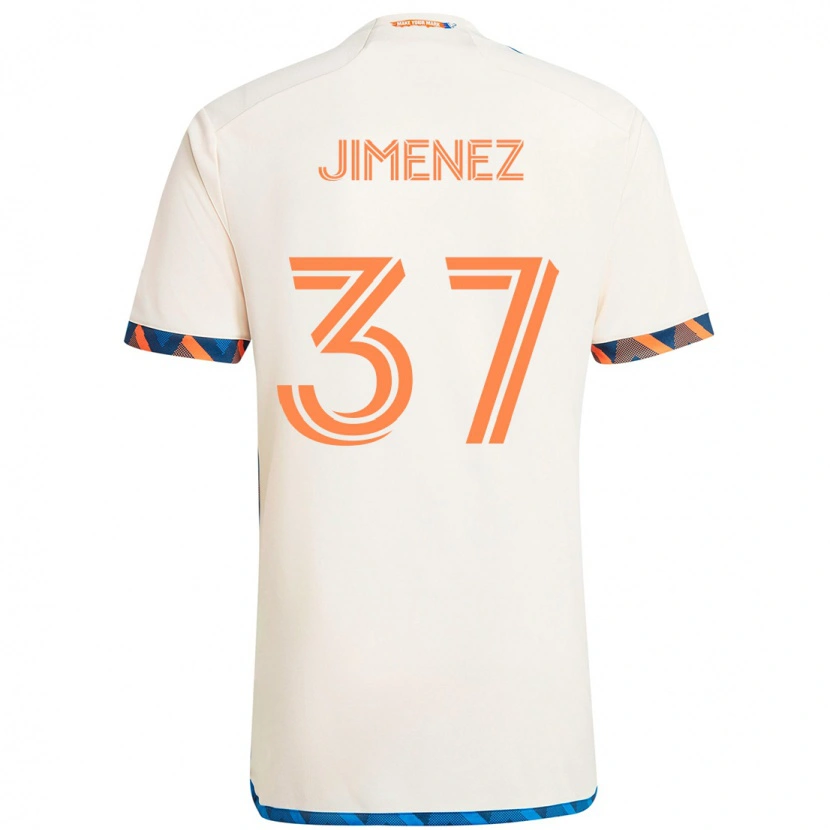 Danxen Dámské Stiven Jimenez #37 Tmavě Modrá Oranžová Daleko Hráčské Dresy 2025/26 Dres