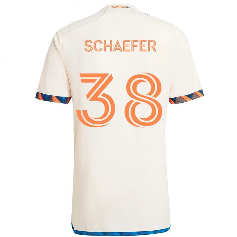 Danxen Dámské Brian Schaefer #38 Tmavě Modrá Oranžová Daleko Hráčské Dresy 2025/26 Dres