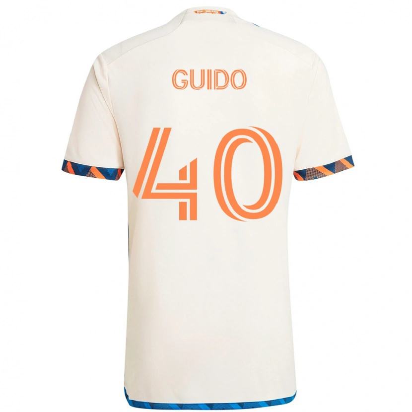 Danxen Dámské Alejandro Guido #40 Tmavě Modrá Oranžová Daleko Hráčské Dresy 2025/26 Dres
