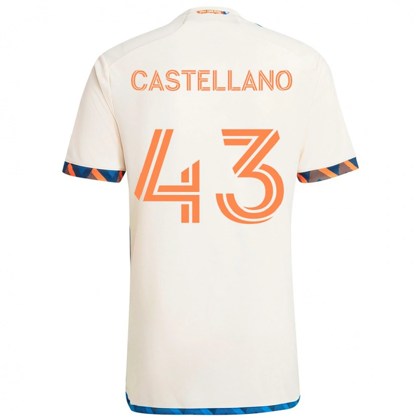 Danxen Dámské Jesús Castellano #43 Tmavě Modrá Oranžová Daleko Hráčské Dresy 2025/26 Dres
