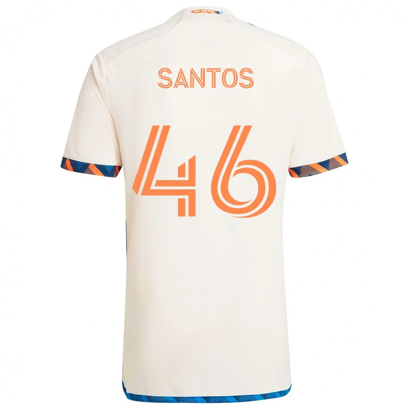 Danxen Dámské Guilherme Santos #46 Tmavě Modrá Oranžová Daleko Hráčské Dresy 2025/26 Dres