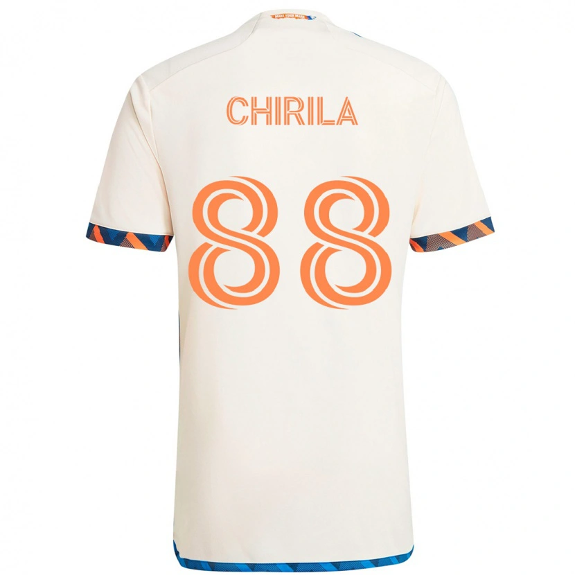 Danxen Dámské Andrei Chirilă #88 Tmavě Modrá Oranžová Daleko Hráčské Dresy 2025/26 Dres