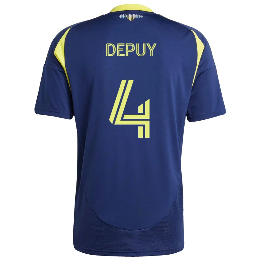 Danxen Dámské Nick Depuy #4 Žlutá Námořnická Modrá Daleko Hráčské Dresy 2025/26 Dres