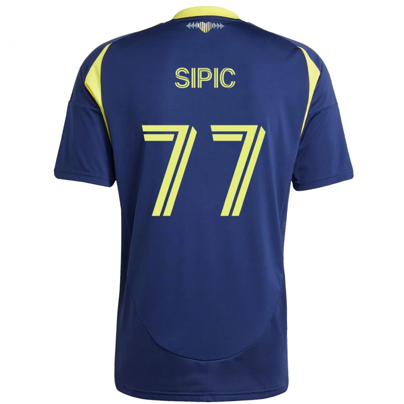 Danxen Dámské Adem Sipić #77 Žlutá Námořnická Modrá Daleko Hráčské Dresy 2025/26 Dres