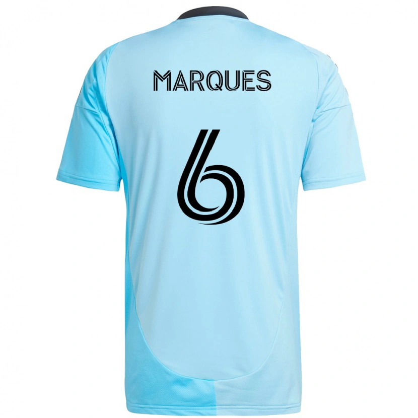 Danxen Dámské Mikael Marqués #6 Černá Modrá Daleko Hráčské Dresy 2025/26 Dres