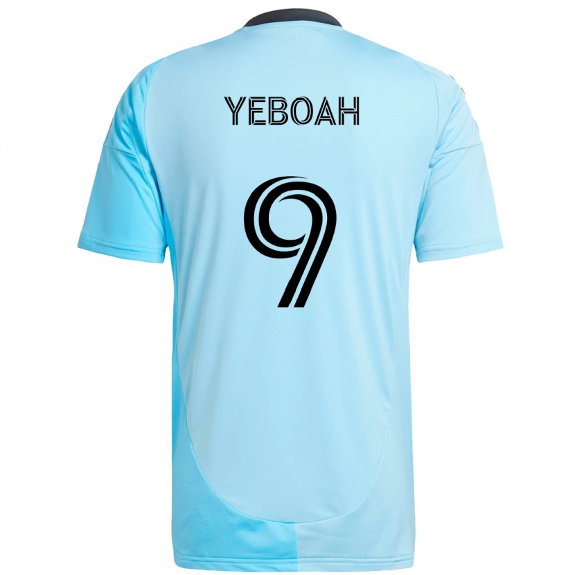 Danxen Dámské Kelvin Yeboah #9 Černá Modrá Daleko Hráčské Dresy 2025/26 Dres