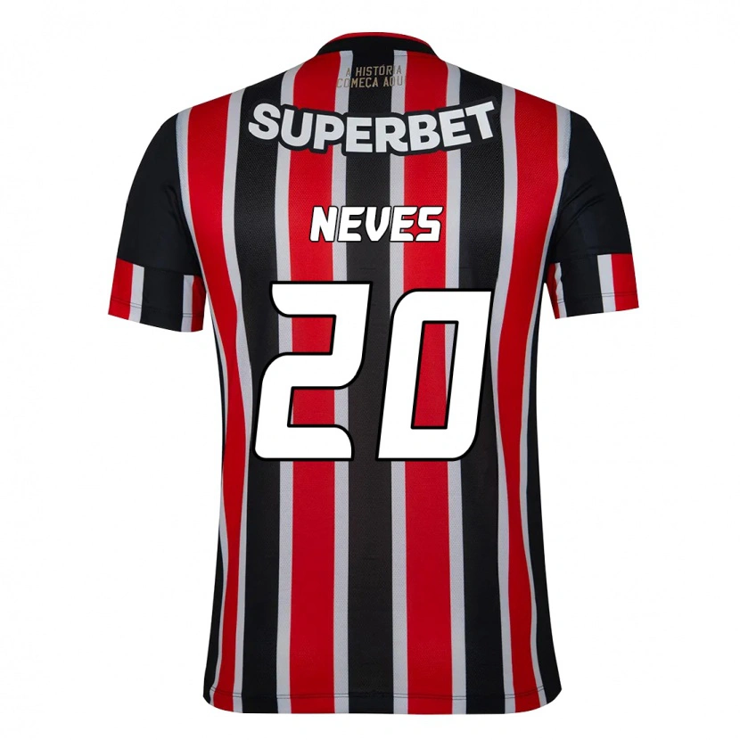 Danxen Dámské Gabriel Neves #20 Červená Černá Bílá Daleko Hráčské Dresy 2025/26 Dres