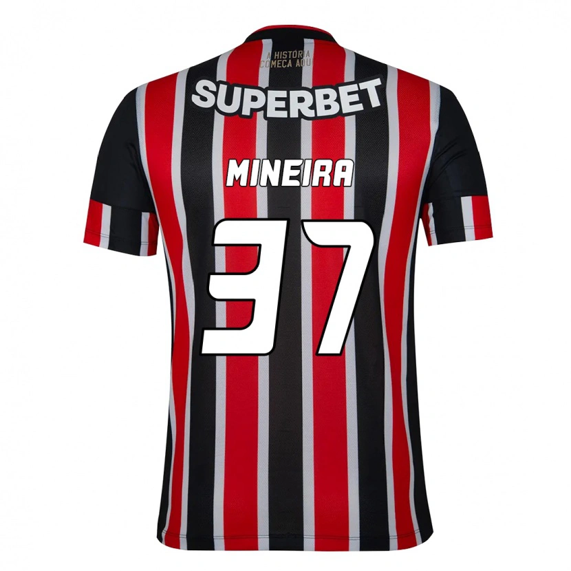 Danxen Dámské Rafa Mineira #37 Červená Černá Bílá Daleko Hráčské Dresy 2025/26 Dres