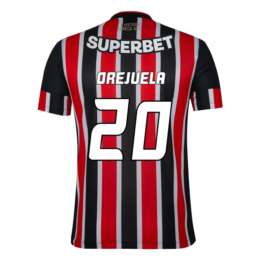 Danxen Dámské Luis Manuel Orejuela #20 Červená Černá Bílá Daleko Hráčské Dresy 2025/26 Dres