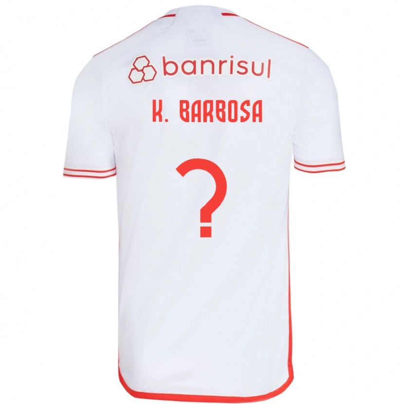 Danxen Dámské Kauã Barbosa #0 Červená Bílá Daleko Hráčské Dresy 2025/26 Dres