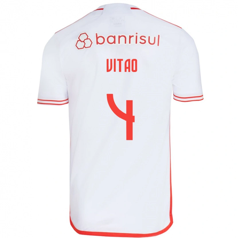 Danxen Dámské Vitão #4 Červená Bílá Daleko Hráčské Dresy 2025/26 Dres