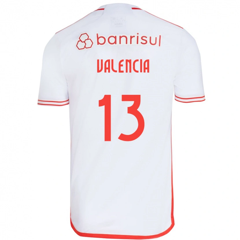 Danxen Dámské Enner Valencia #13 Červená Bílá Daleko Hráčské Dresy 2025/26 Dres