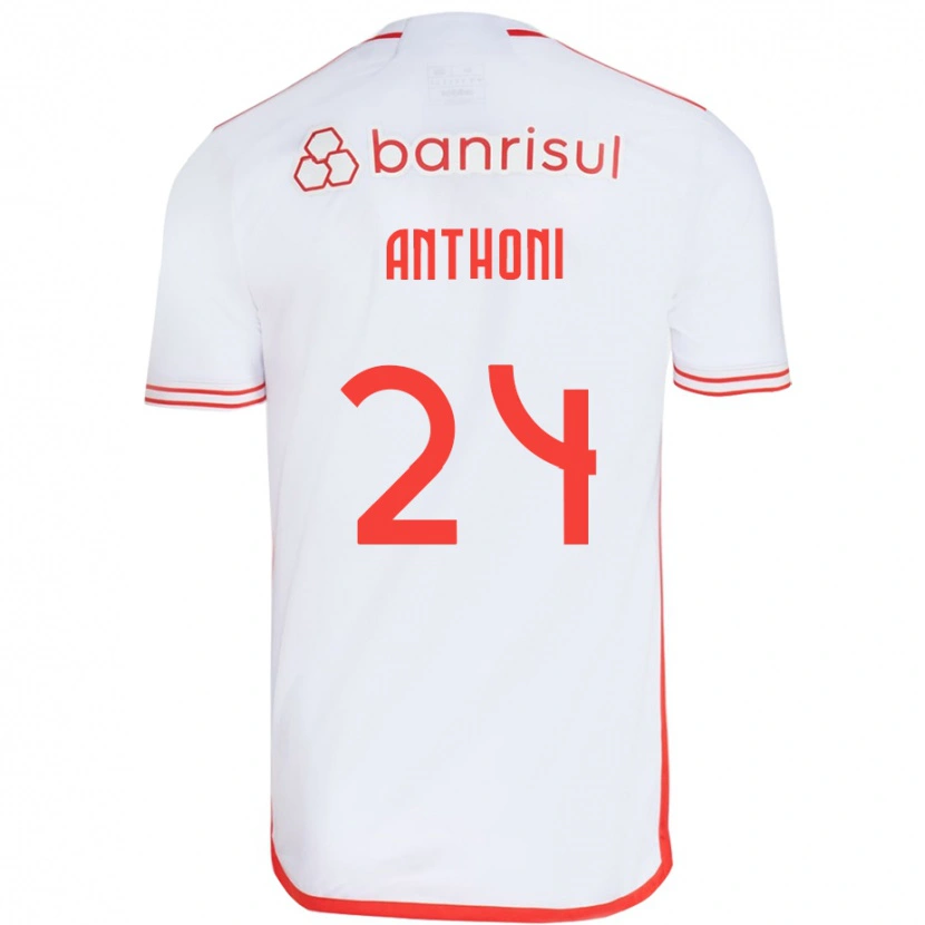 Danxen Dámské Anthoni #24 Červená Bílá Daleko Hráčské Dresy 2025/26 Dres