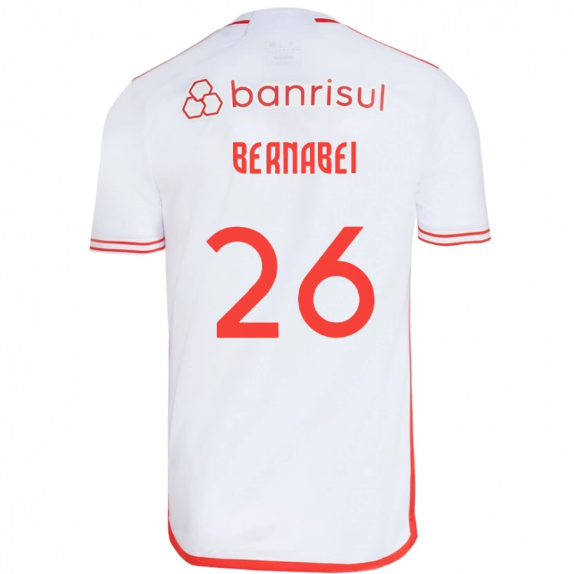 Danxen Dámské Alexandro Bernabei #26 Červená Bílá Daleko Hráčské Dresy 2025/26 Dres